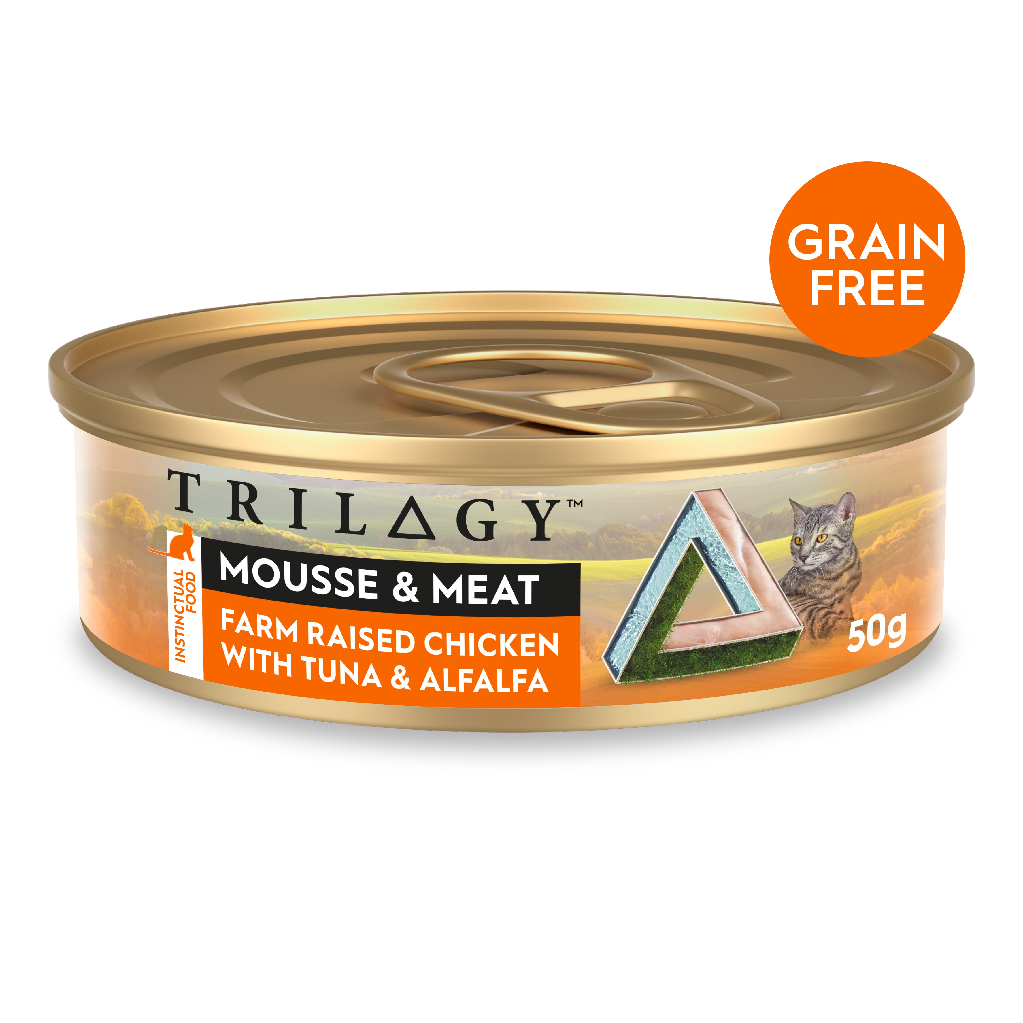 TRILOGY™ MOUSSE & MEAT FARM RAISED CHICKEN WITH TUNA & ALFALFA 50G